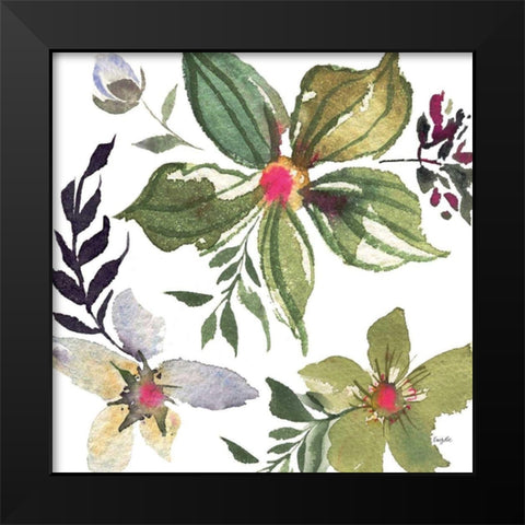 Hellebore Ya Doing IV Black Modern Wood Framed Art Print by Rice, Kristy