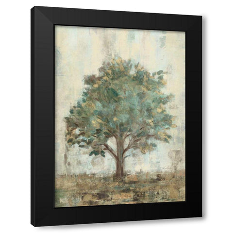Verdi Trees I Black Modern Wood Framed Art Print with Double Matting by Vassileva, Silvia