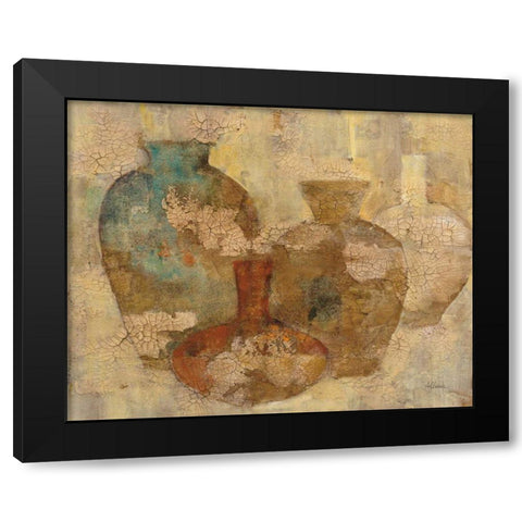 Still Life Quartet Black Modern Wood Framed Art Print with Double Matting by Hristova, Albena