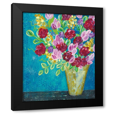 Bright Summer Black Modern Wood Framed Art Print with Double Matting by Prahl, Courtney