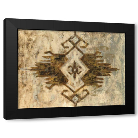 Southwest Design I Black Modern Wood Framed Art Print with Double Matting by Vassileva, Silvia