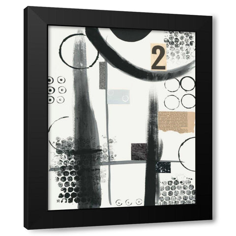 Two Black Modern Wood Framed Art Print with Double Matting by Prahl, Courtney