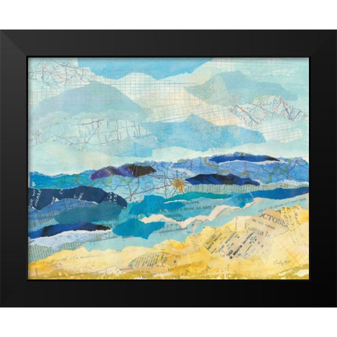 Abstract Coastal II Black Modern Wood Framed Art Print by Prahl, Courtney