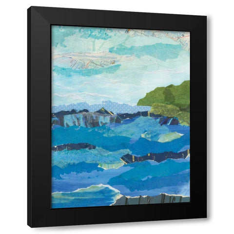 Abstract Coastal IV Black Modern Wood Framed Art Print with Double Matting by Prahl, Courtney