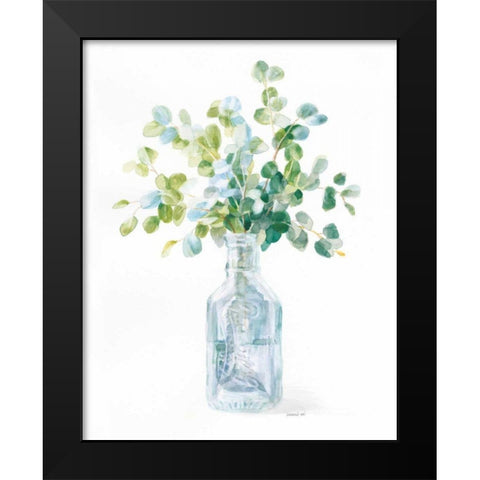 Beach Flowers IV Black Modern Wood Framed Art Print by Nai, Danhui