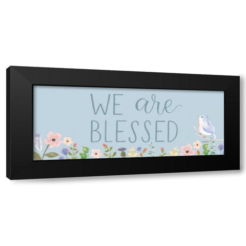 Spring Sentiments II Black Modern Wood Framed Art Print with Double Matting by Jackson, Jenaya