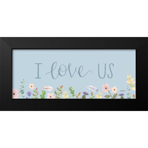 Spring Sentiments III Black Modern Wood Framed Art Print by Jackson, Jenaya