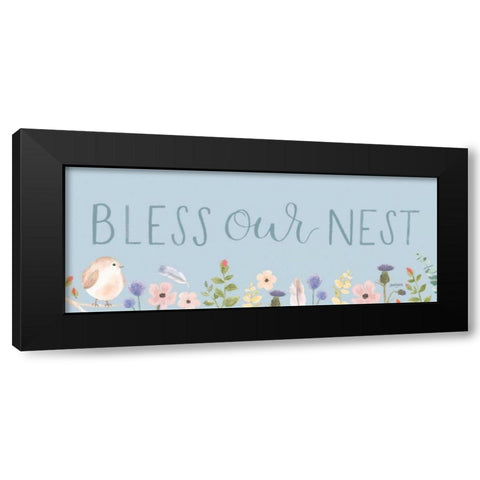 Spring Sentiments V Black Modern Wood Framed Art Print by Jackson, Jenaya