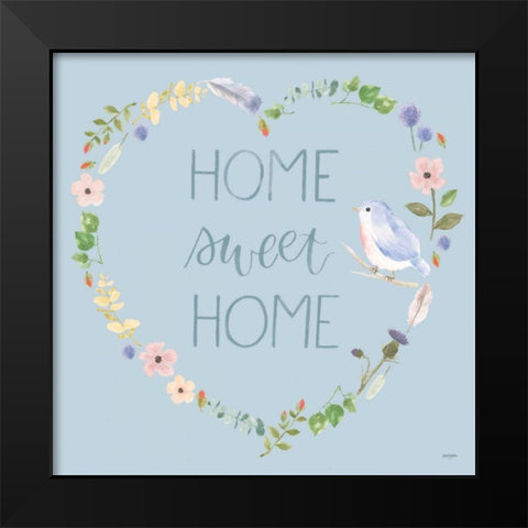 Spring Sentiments VIII Black Modern Wood Framed Art Print by Jackson, Jenaya