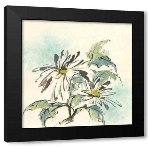 Snowmum IV Black Modern Wood Framed Art Print with Double Matting by Paschke, Chris