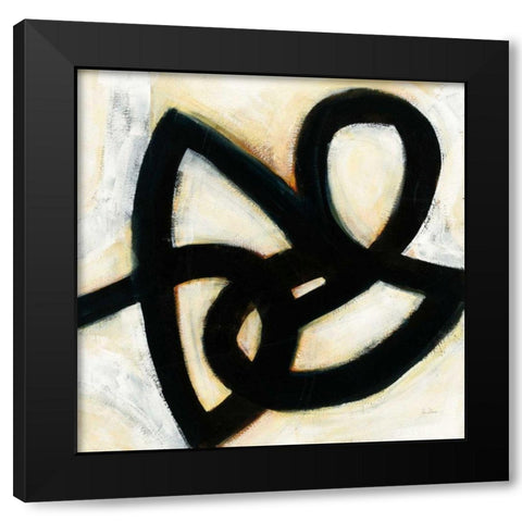 In the Maze I Black Modern Wood Framed Art Print by Davies, Jane