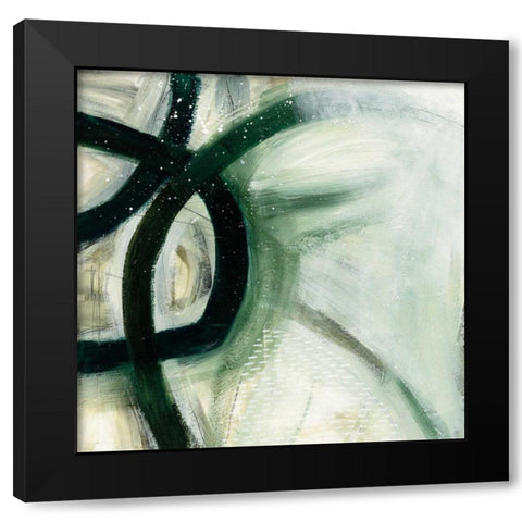In the Maze III Black Modern Wood Framed Art Print by Davies, Jane