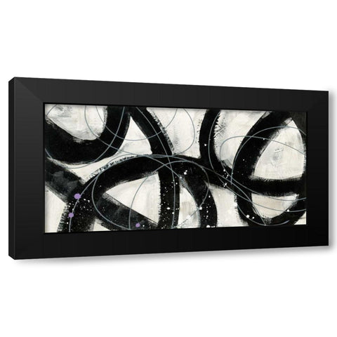 In the Maze V Black Modern Wood Framed Art Print with Double Matting by Davies, Jane