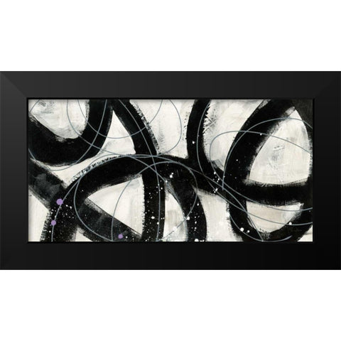 In the Maze V Black Modern Wood Framed Art Print by Davies, Jane