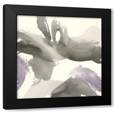 Amethyst Gesture I Black Modern Wood Framed Art Print by Paschke, Chris