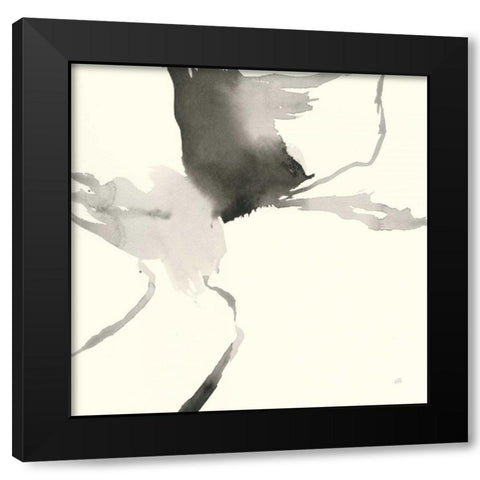Gesture II Black Modern Wood Framed Art Print by Paschke, Chris