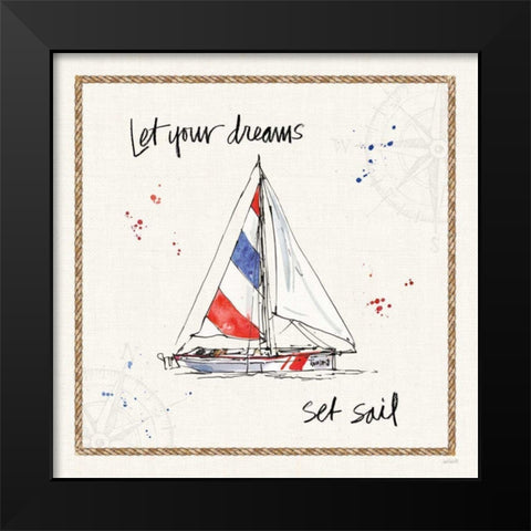 Coastal Buoys III Black Modern Wood Framed Art Print by Tavoletti, Anne