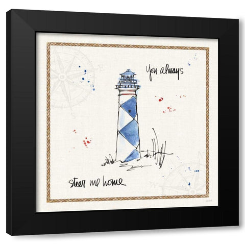 Coastal Buoys IV Black Modern Wood Framed Art Print by Tavoletti, Anne