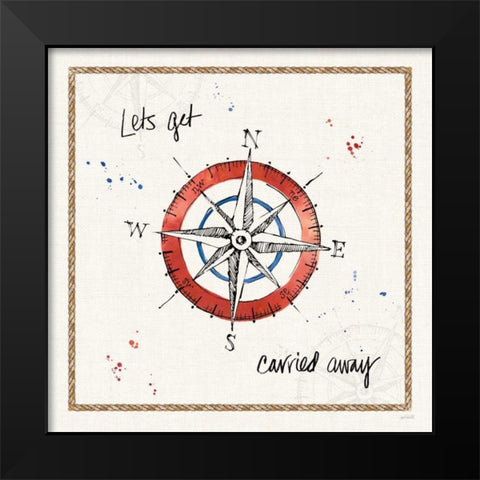 Coastal Buoys V Black Modern Wood Framed Art Print by Tavoletti, Anne