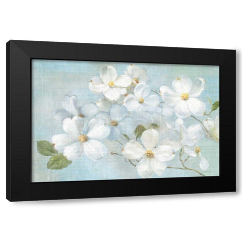 Indiness Blossoms Light Black Modern Wood Framed Art Print with Double Matting by Nai, Danhui