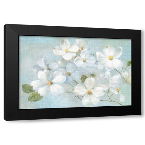 Indiness Blossoms Light Black Modern Wood Framed Art Print by Nai, Danhui