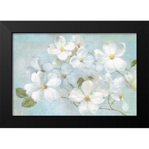 Indiness Blossoms Light Black Modern Wood Framed Art Print by Nai, Danhui