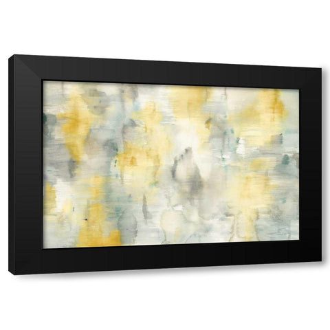 Summer Shower v2 Crop Black Modern Wood Framed Art Print with Double Matting by Nai, Danhui