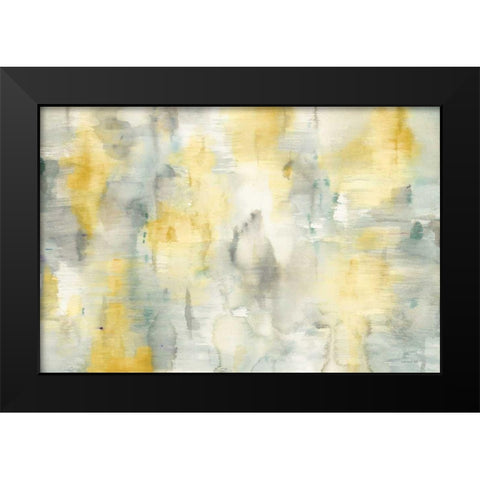 Summer Shower v2 Crop Black Modern Wood Framed Art Print by Nai, Danhui