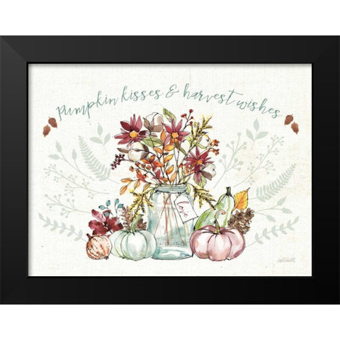 Festive Foliage I v2 Black Modern Wood Framed Art Print by Tavoletti, Anne