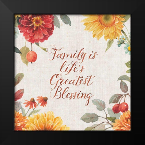 Autumn in Bloom IV Black Modern Wood Framed Art Print by Audit, Lisa