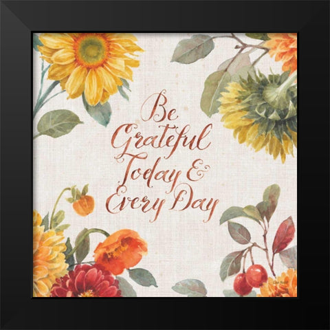 Autumn in Bloom V Black Modern Wood Framed Art Print by Audit, Lisa