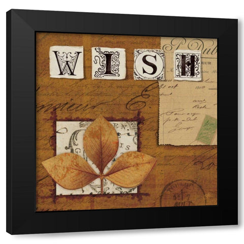 Natures Journal - Wish Black Modern Wood Framed Art Print with Double Matting by Wild Apple Portfolio