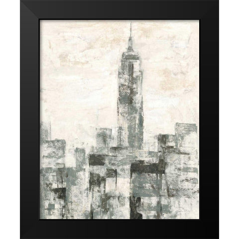 Manhattan Neutral II Crop Black Modern Wood Framed Art Print by Vassileva, Silvia