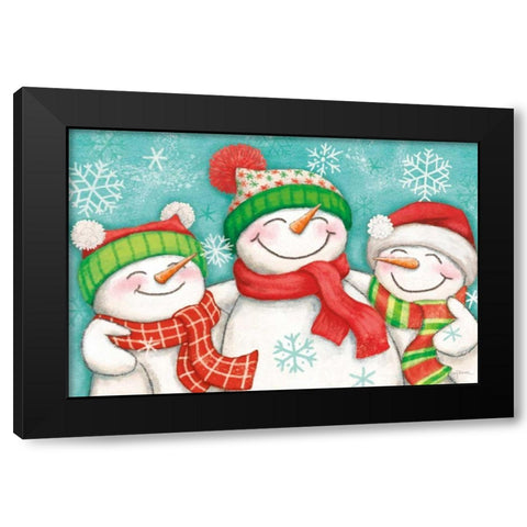 Let it Snow III Black Modern Wood Framed Art Print by Urban, Mary
