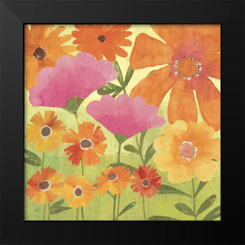 Spring Fling I Black Modern Wood Framed Art Print by Charron, Veronique