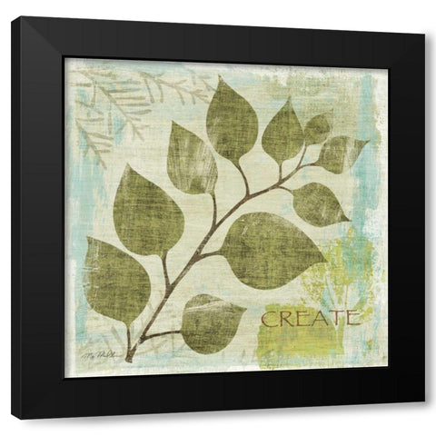 Woodland Thoughts III Black Modern Wood Framed Art Print by Mullan, Michael