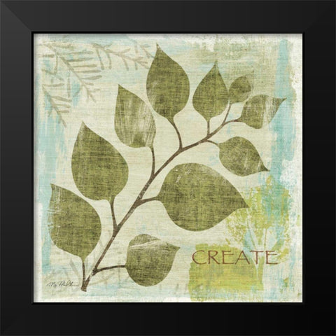 Woodland Thoughts III Black Modern Wood Framed Art Print by Mullan, Michael