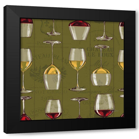 Wine Tasting Step 02C Black Modern Wood Framed Art Print by Penner, Janelle