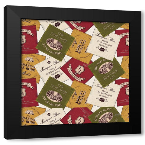 Wine Tasting Step 03A Black Modern Wood Framed Art Print with Double Matting by Penner, Janelle