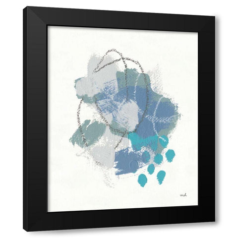 Waterfall I Black Modern Wood Framed Art Print by Hershey, Moira