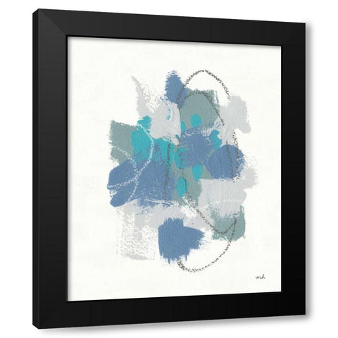 Waterfall II Black Modern Wood Framed Art Print by Hershey, Moira