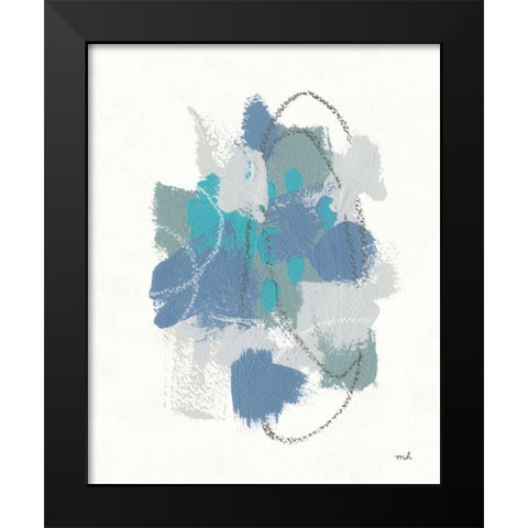 Waterfall II Black Modern Wood Framed Art Print by Hershey, Moira
