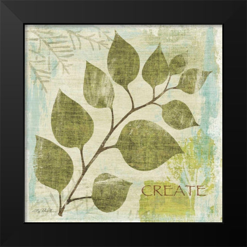 Woodland Thoughts III Black Modern Wood Framed Art Print by Mullan, Michael