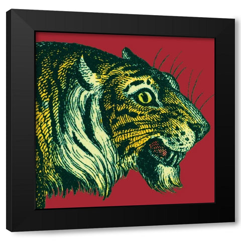 Jungle Flair I Black Modern Wood Framed Art Print by Wild Apple Portfolio