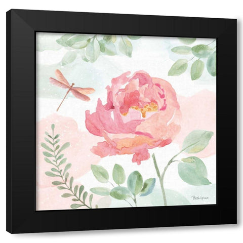 Watercolorful III Black Modern Wood Framed Art Print with Double Matting by Grove, Beth
