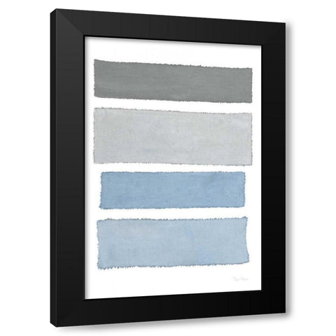 Painted Weaving I on White v2 Black Modern Wood Framed Art Print by Rhue, Piper