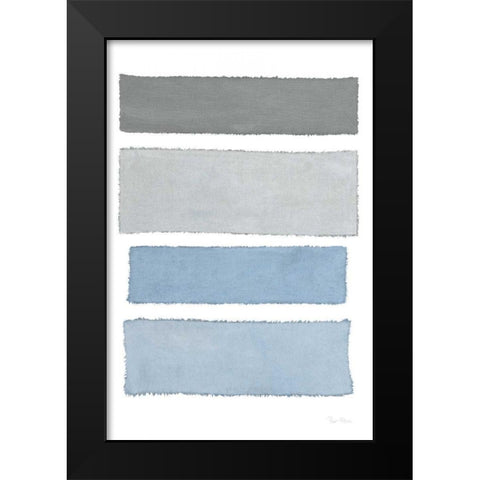 Painted Weaving I on White v2 Black Modern Wood Framed Art Print by Rhue, Piper