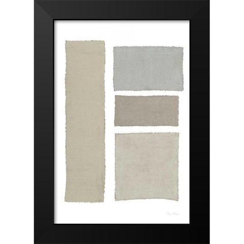 Painted Weaving III on White v2 Black Modern Wood Framed Art Print by Rhue, Piper
