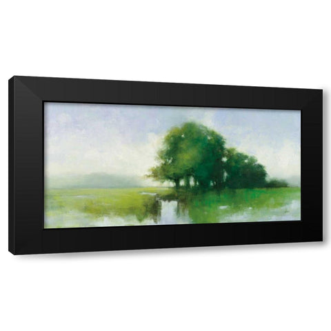 River Romance Black Modern Wood Framed Art Print with Double Matting by Purinton, Julia