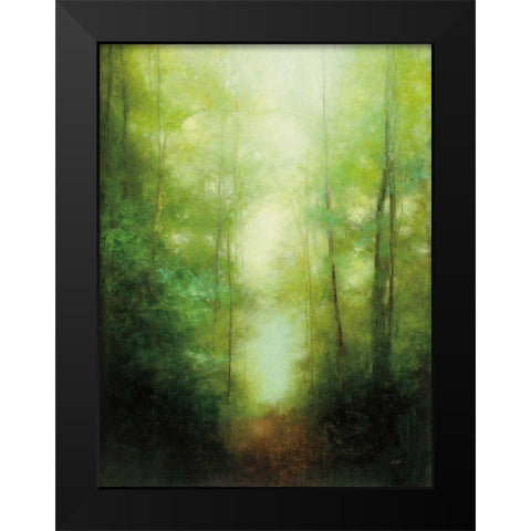 Into the Clearing Black Modern Wood Framed Art Print by Purinton, Julia